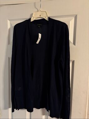 Ann Taylor Factory Navy Knit Cardigan